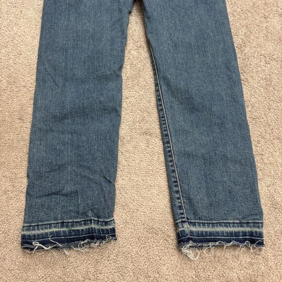 Levi's Premium Wedgie Straight Leg Button Fly Denim Jeans Womens 25 High Rise - Picture 15 of 16